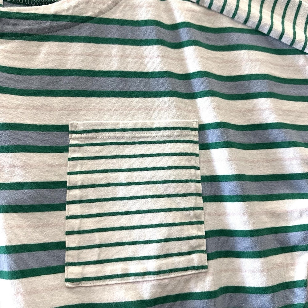 Maeve Anthropologie Tiffany Top XL Cropped Boxy Striped Colorblock Cotton - Picture 5 of 12
